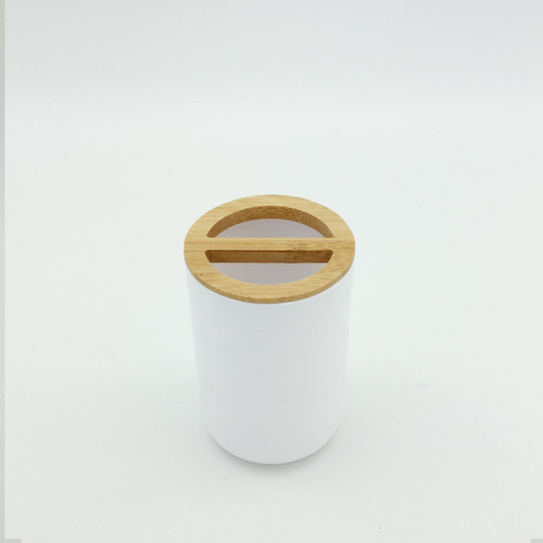 Vaso Para Cepillo De Dientes Bambú Baño Morph