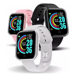 Smartwatch Magiabrás D20 Plus Relógio Inteligente Smartband 2 1.3  Caixa 40mm De  Plástico  Preta, Pulseira  Preta D20s