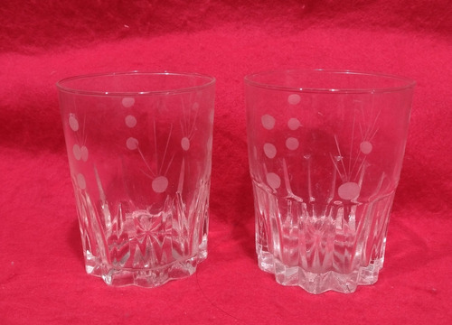 Lote De 2 Vasos De Whisky Antiguos.