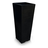 Vaso De Planta Alto Decorativo Polietileno 90x40 Preto