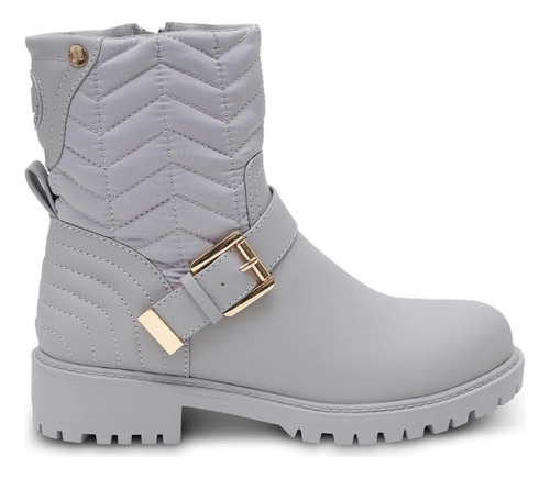 Botinetas Botas Lady Stork Jael Combinadas Mujer Urbanas