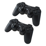 2 Controle Sem Fio Wireless Manete Recarregável Ps3 Com Cabo Usb Para Pc 