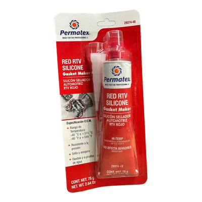 Silicón Sellador Automotriz Rojo 75g Permatex Alta Temperatura | MercadoLibre