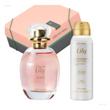 Kit Presente Feminino Lili - Lily Soleil Deo Colonia 75 Ml + Antitranspirante Lily 125ml + Caixa Presente