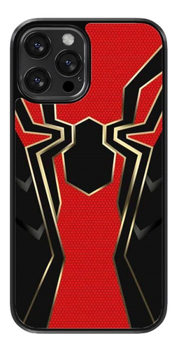 Funda Para Celular Spiderman Iron Spider Negro Rojo Araña
