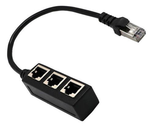 Extensor De Adaptador Divisor De Cable Lan Ethernet De 1 A 3