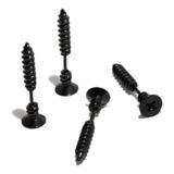 (par) Arete Falso Tornillo Negro 1,2cm X 6mm