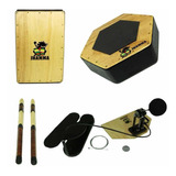 Kit Bateria Acústica Cajón,caixa,pedal, Brindes Frete Grátis