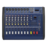 Consola Power Mixer De 8 Canales Usb Mp3 Player 500watts 