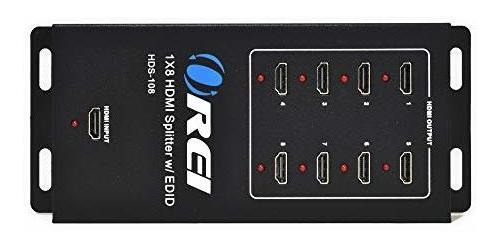 1x8 8 Puertos Hdmi Splitter Desarrollado Por Orei Para Full 