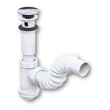 Cespol P/lavabo Flexible C/tapon Push Bote Chico Mod. 2218a