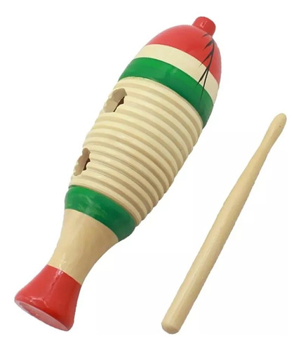 Guiro Güiro Raspador X 3 Instrumento Musical Infantil Madera