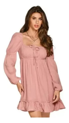 Vestido Cklass Mujer 94142 Color Rosa De Algodon