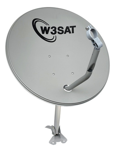 Kit Antena Ku 60cm W3sat Lnbf Ku Cabo Completo P/ Instalar