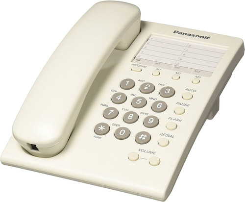 Teléfono Panasonic Kx-ts550me, Alámbrico, Analógico, Blanco