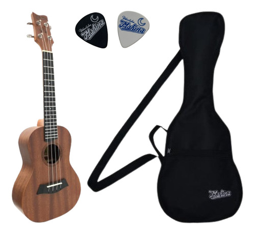 Ukulele Concert Profissional 23k Cordas Aquila Sapele + Bag 