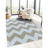 Alfombra Moderna Isphahan Zigzag Beige Mod1 133x190 Kreatex