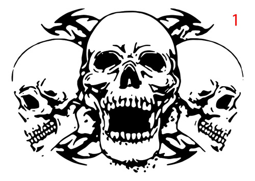 Sticker Calcomania Calaveras Skull M07 Auto Camioneta Suv