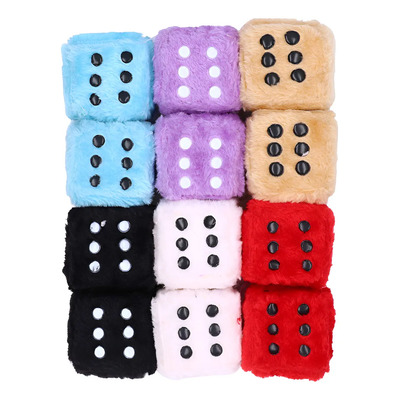 6 Pares De Dados De Peluche Para Colgar En El Espejo Retrovi