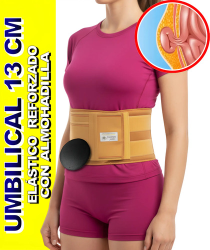 Faja Para Hernia Umbilical Soporte + Almohada Hernia Ombligo | Envío gratis