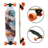 Skate Longboard Completo First Class Simetrico Desenhos 