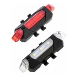 Kit Luces Bicicleta Led Usb Recargable Delantera + Trasera