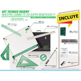 Kit Tablero De Dibujo Tecnico + Accesorios Dozent 50x60