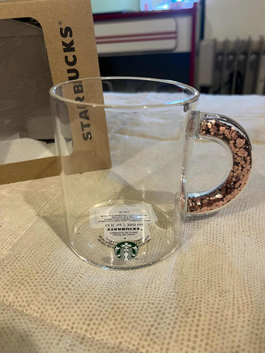 Taza Starbucks Confetti Rose Gold