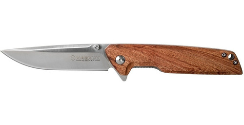 Navaja Böker Magnum Straight Brother Wood Clip Apertura Manu