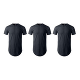 Kit 3 Camiseta Camisa Blusa Oversized Longline Plus Size C1