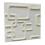 Lamina 3d Panel Pvc Rectángulos Blanco Premium Pack De 10