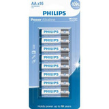 Pilha Alcalina Philips Aa Cartela Com 16 Pilhas Pequena