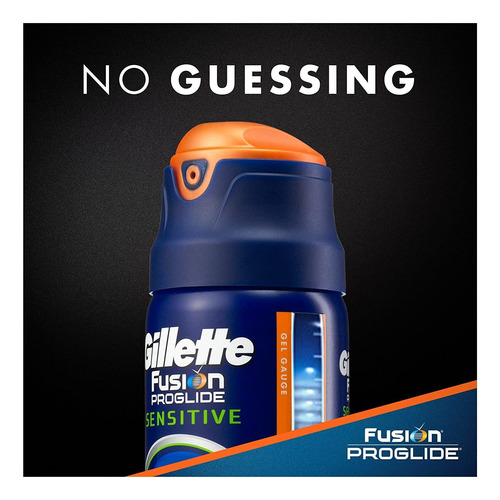Gillette Fusion Proglide Sensitive 2 In 1 Shave Gel, Alpine