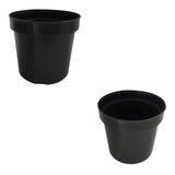 100 Vaso Vasinhos Pote N6 Preto P/ Suculentas E Mini Planta