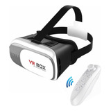 Óculos Realidade Virtual Vr Box 2.0 + Controle Cardboard 3d