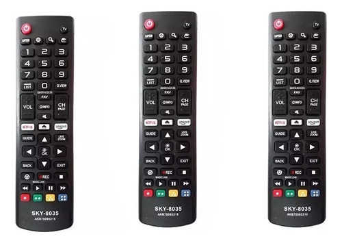 Controle Remoto Compatível Tv LG Smart  Sky-8035