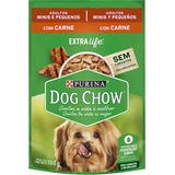 Dog Chow Sachê 100g Adultos Minis E Pequenos Carne 15 Saches