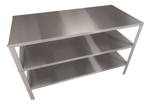  Mesa 100% Inox Cozinha Industrial Inoxidável C/ Paneleiro