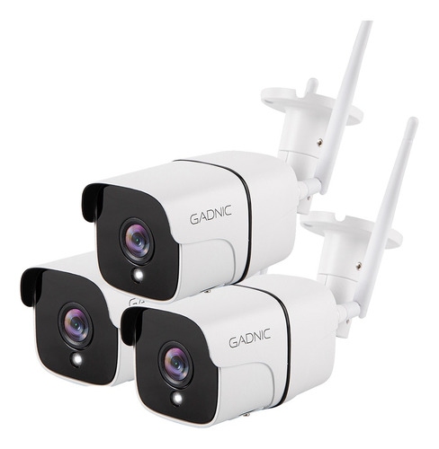 Camaras Seguridad Gadnic Kit Vigilancia Exterior Wifi + App