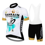 Uniforme Ciclismo Bahrain 2023 Jersey Short Bib Bici Ruta 