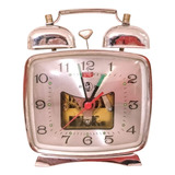 Antiguo Reloj Despertador Vintage Visor Mecanismo Impecable 