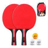 Raqueta De Tenis De Mesa. Bolsa De Ping Para Niños Con Pelot