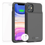 Zenee Funda De Carga Para iPhone 11/xr, Funda De Bateria Mej