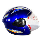 Casco Masuda Infantil 3/4 Msd-505 Color Azul