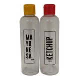 Set X10 Envases Para Aderezos 200cc - Mayonesa Y Ketchup