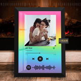 Quadro Presente Lgbt Musica Interativo Spotify C/ Vidro A4