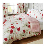 Cubre Plumón (funda Duvet), Wild Poppies, Cama 1 Plaza