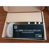 Chave Seletora Hub Switch Hdmi 4k 2x1 Hdmi Switch With Audio