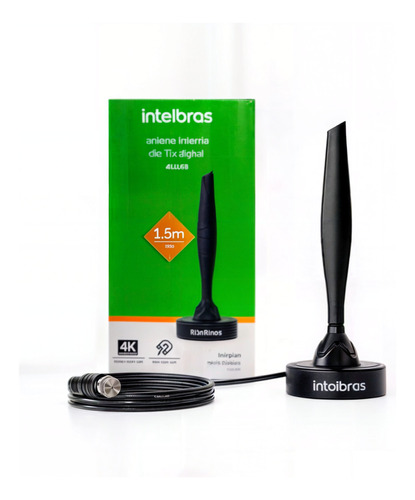 Antena De Tv Intelbras Uhf/vhf/fm Amplificada Smart Canal