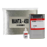 Kit Reparo Manta Fibra De Vidro 140cmx20cm Mais Resina 1 Kg